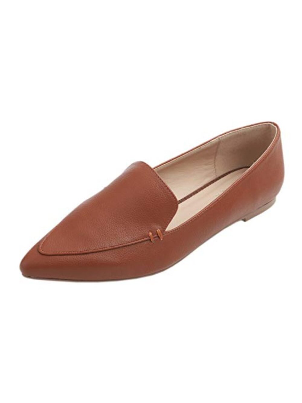 Women's Pointed Toe Loafers Slip On Driving Office Shoes Non Slip Flat Heel